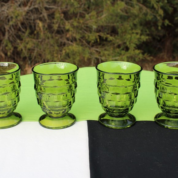 Whitehall Green Footed Tumblers - Picture 4 of 4